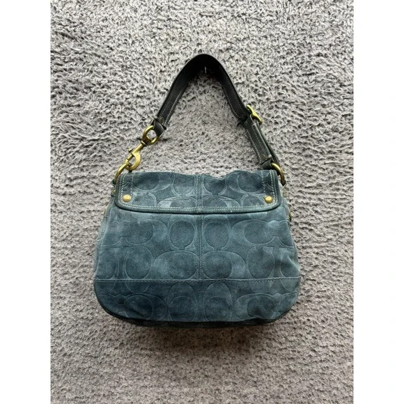 Vintage Coach Legacy 65th Anniversary Collection Suede Flap Shoulder Bag 11138 - Picture 2 of 16